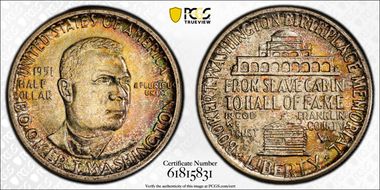 1951 50C Booker T. Washington MS67