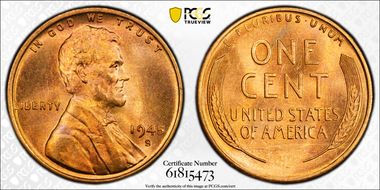 1945-S 1C MS66RD