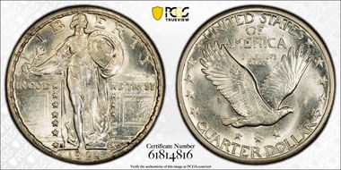 1924-S 25C MS64FH