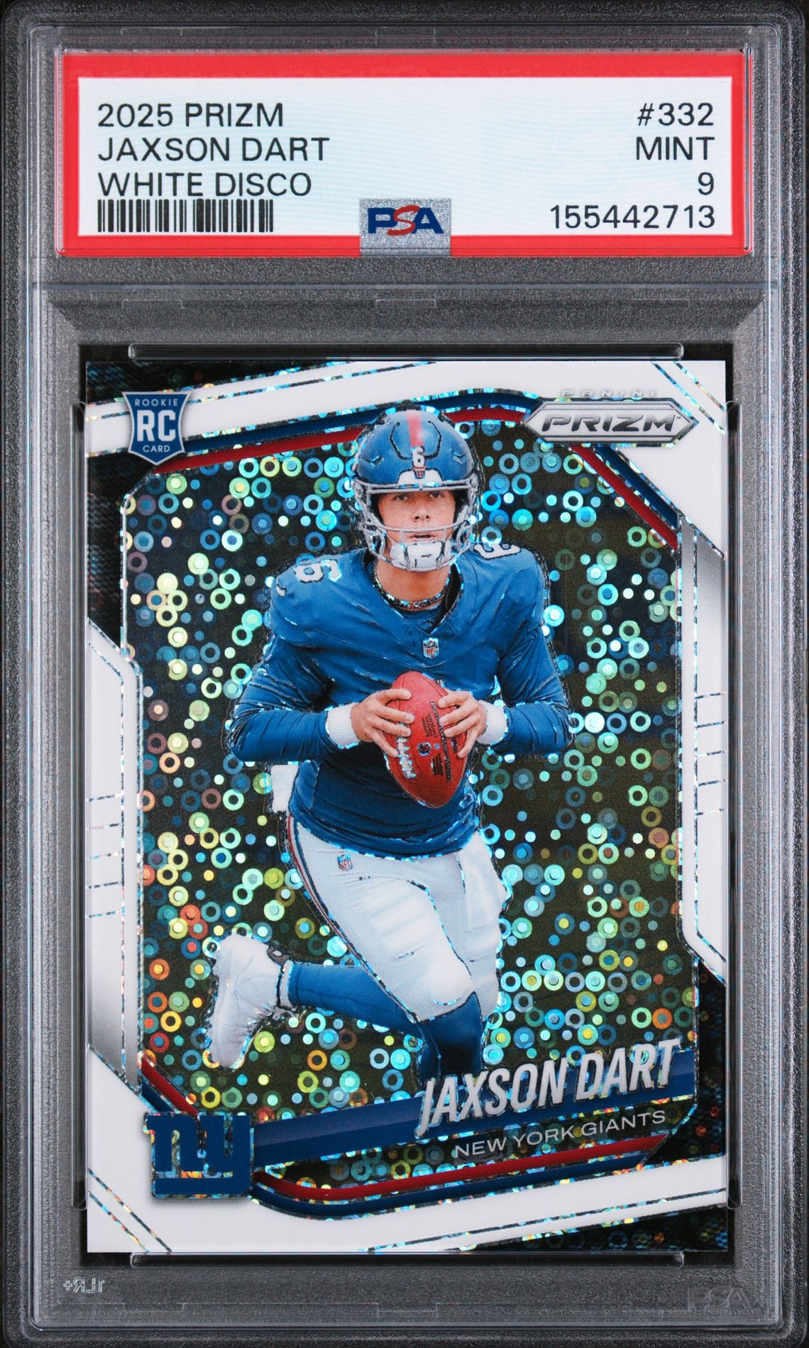 2025 Panini PANINI PRIZM Blue Ice #332 Jaxson Dart front