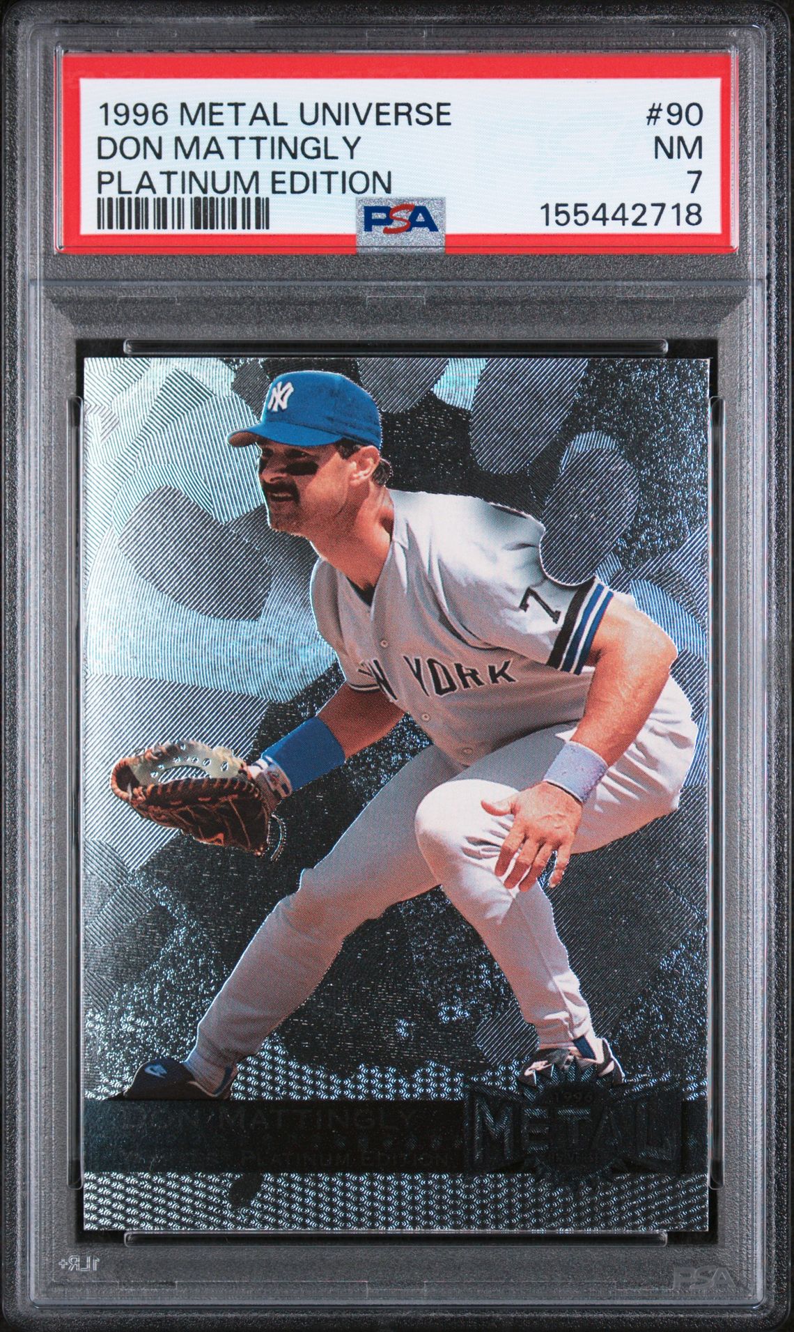 1996 METAL UNIVERSE PLATINUM EDITION #90 Don Mattingly front