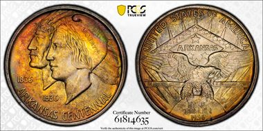 1936-S 50C Arkansas MS66+ 