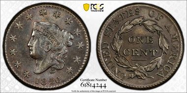 1826/5 1C MS62BN
