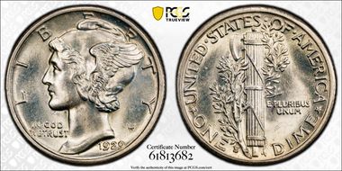 1929-S 10C MS65FB