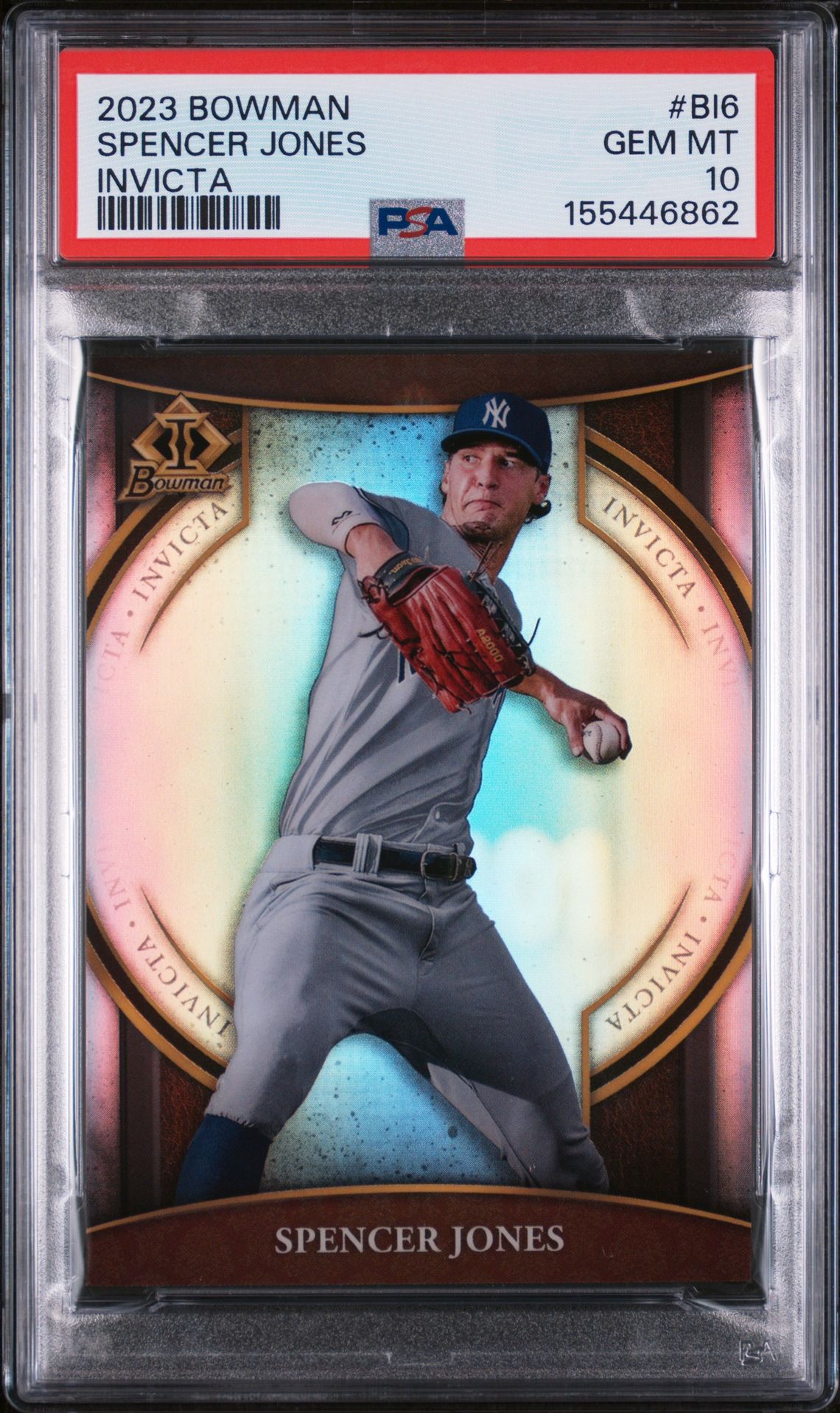2023 Bowman BOWMAN INVICTA #BI6 Spencer Jones front