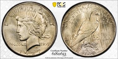 1927 $1 MS65+