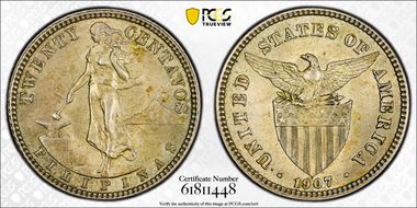 1907 20C MS63