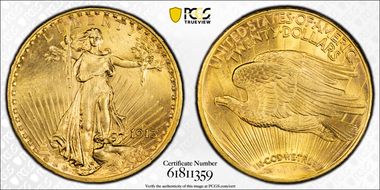 1913-S $20 MS65