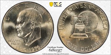 1976 $1 Type 2 MS66+
