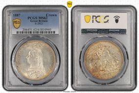 1887 Crown S-3921 MS62