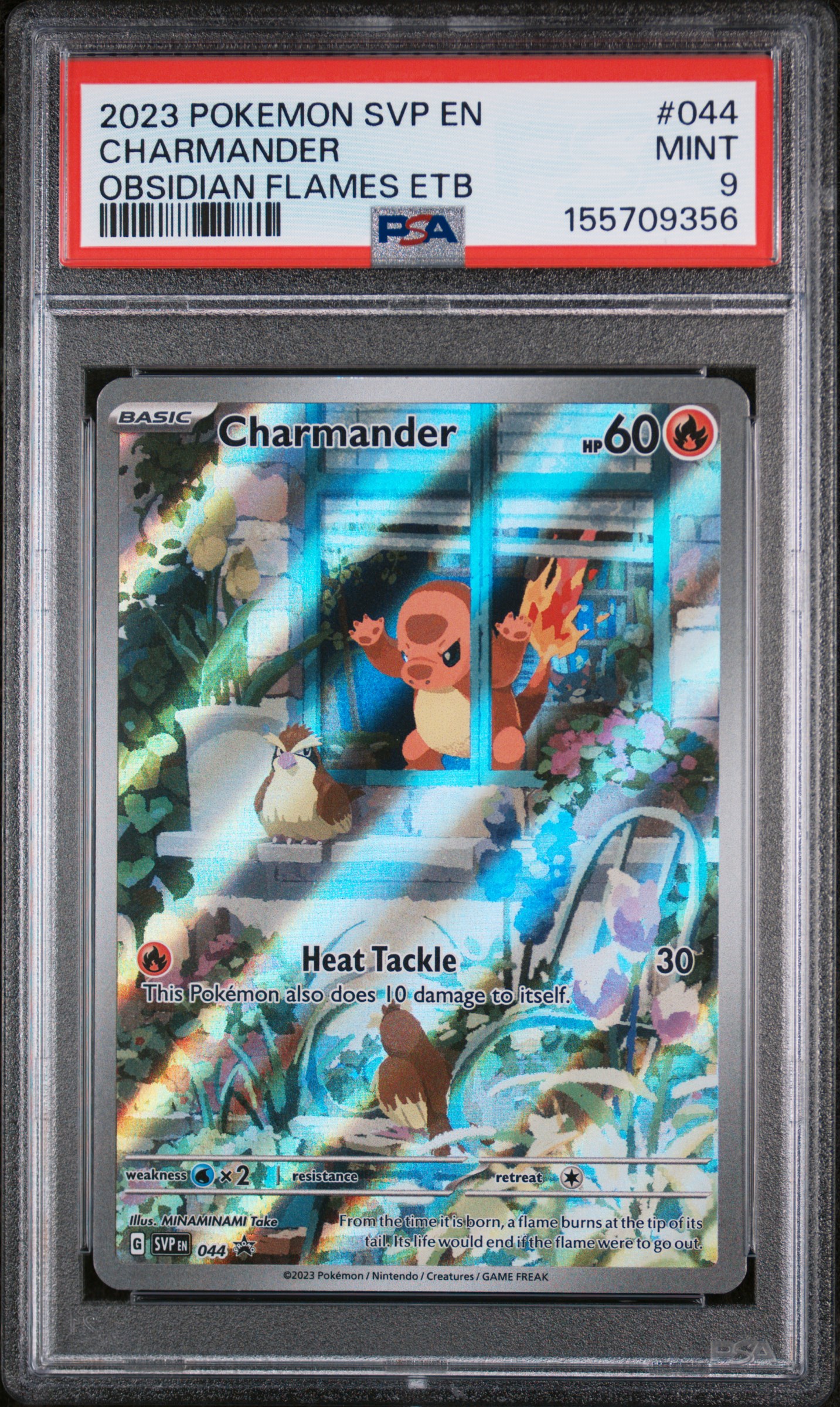 2023 #044 Charmander PSA 9 Svp EN-SV Black Star Promo