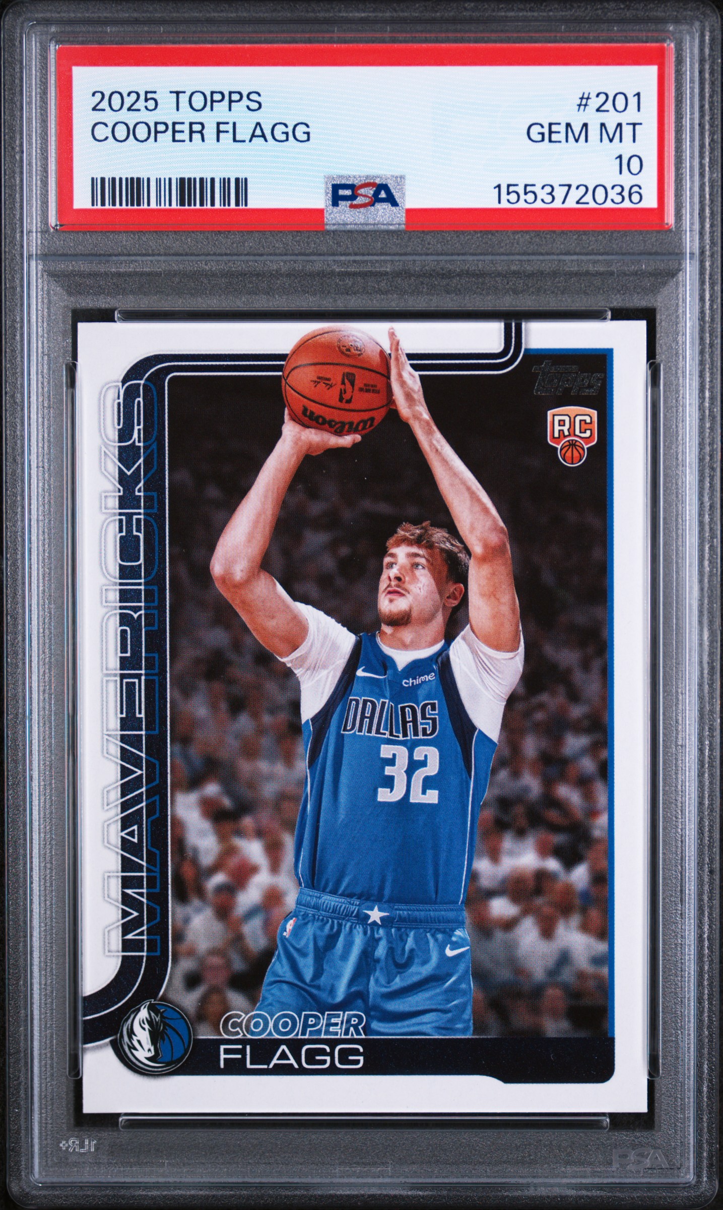 2025 #201 Cooper Flagg PSA 10 Topps