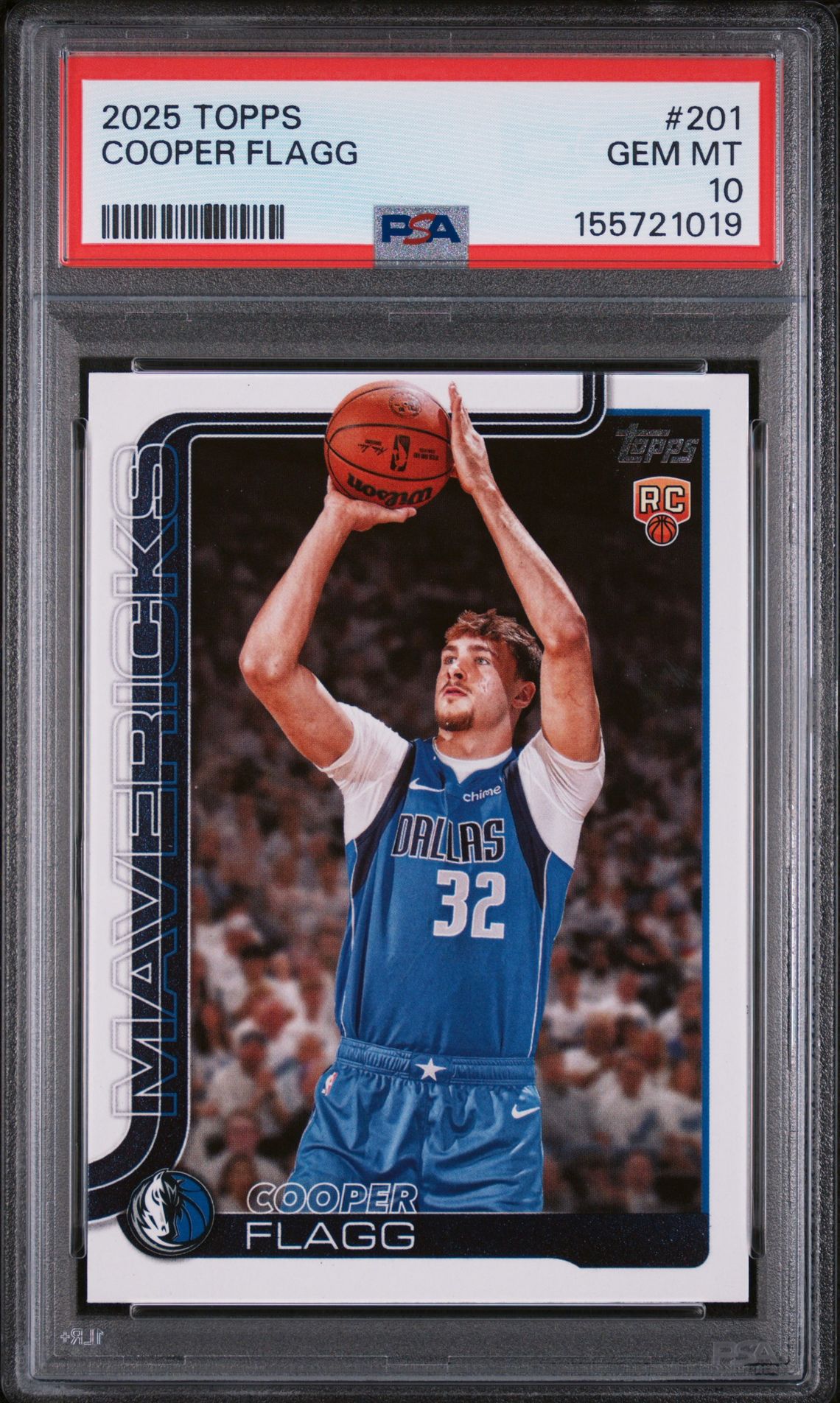 2025 Topps Cooper Flagg #201 Gem Mt 10 front