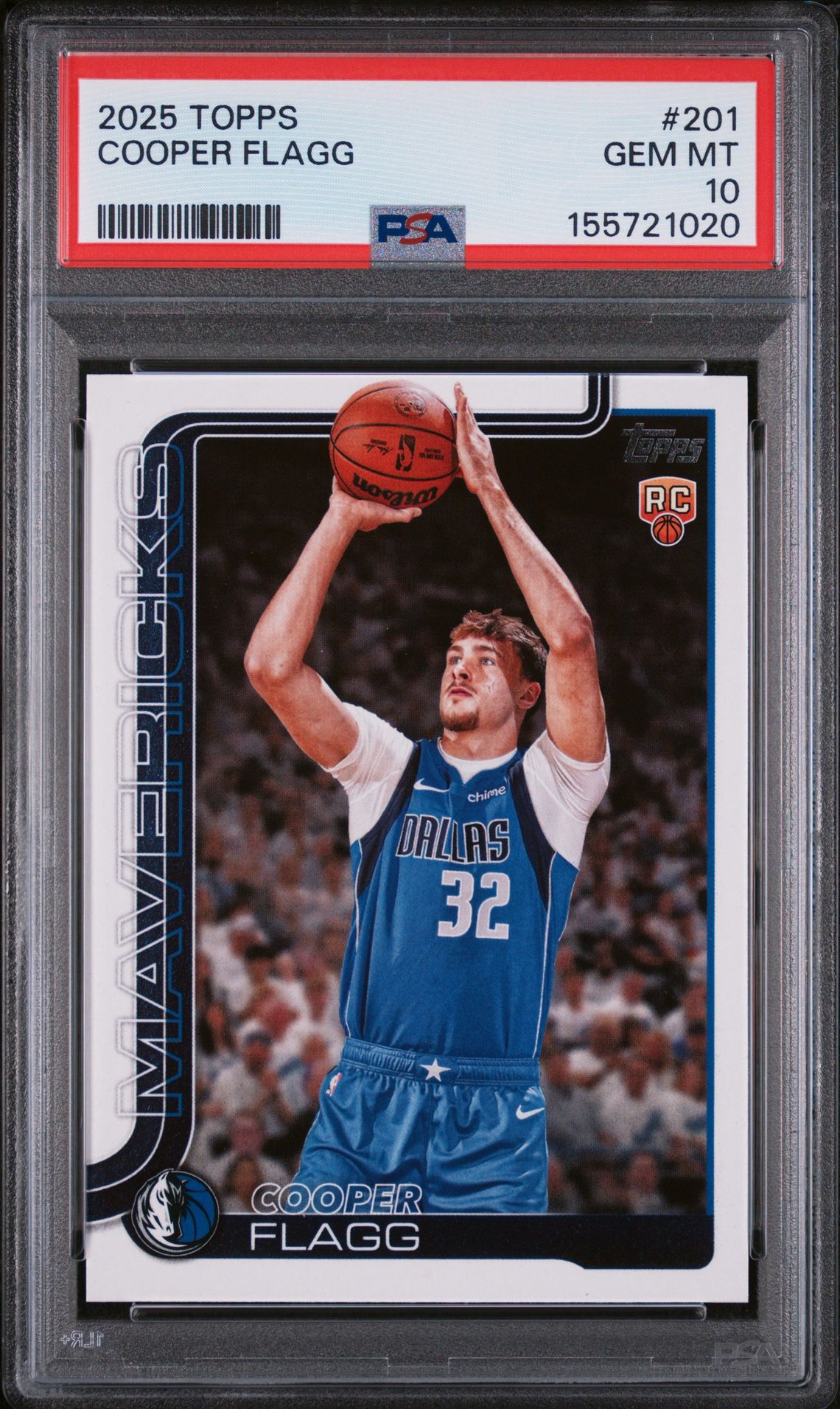 2025 Topps Cooper Flagg #201 Gem Mt 10 front