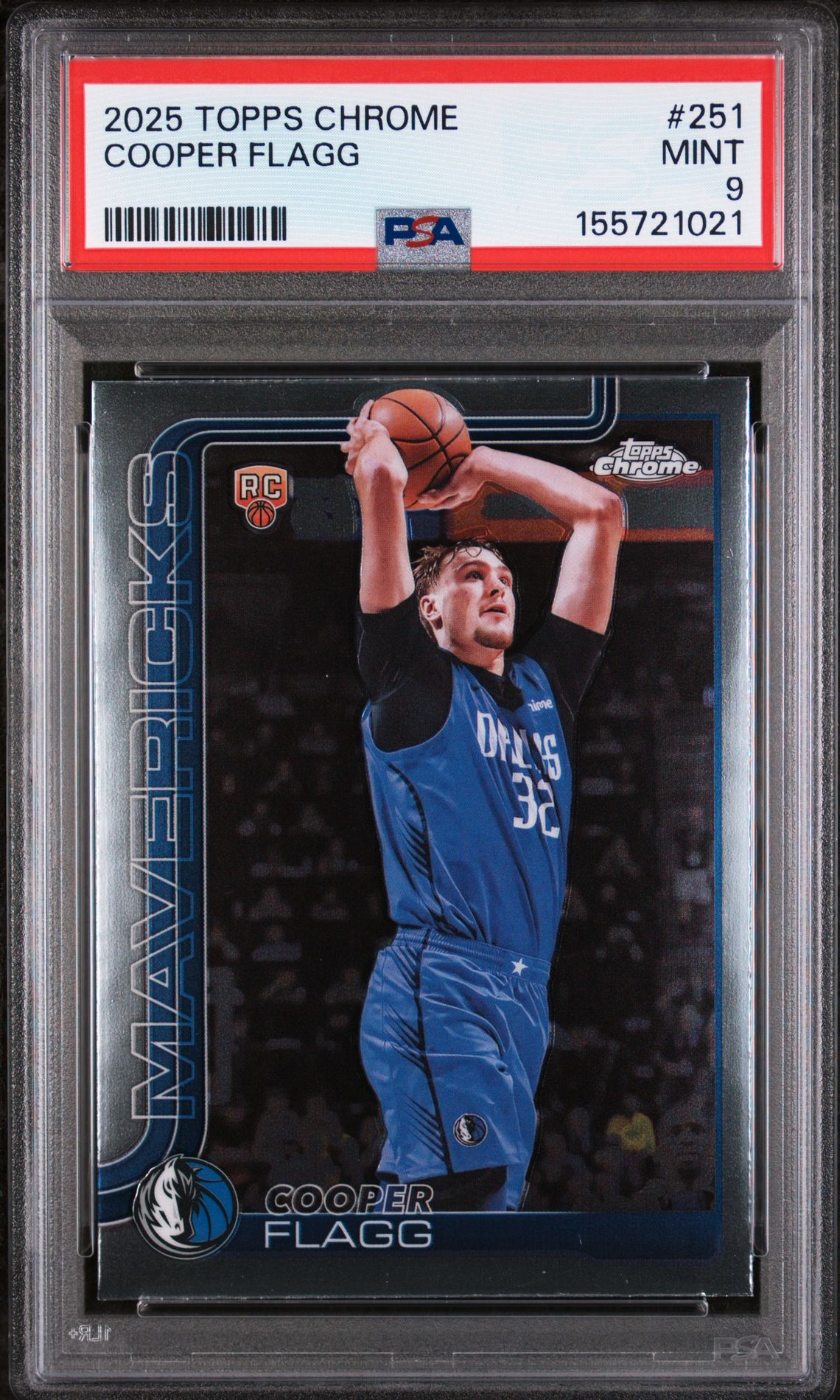 2025 Topps Chrome Cooper Flagg #251 Mint 9 front
