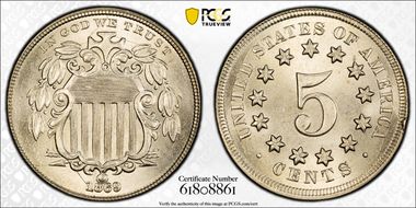 1869 5C MS67