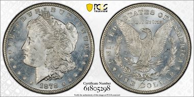 1878 7TF $1 Reverse of 1878 MS64
