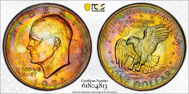 1971-D $1 MS67+