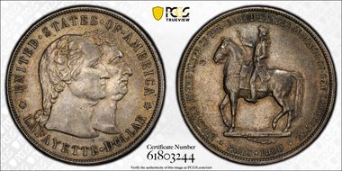 1900 $1 Lafayette AU58