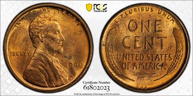 1909 VDB 1C MS64RD