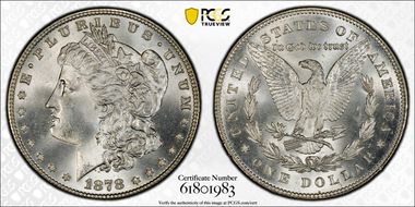 1878 7TF $1 Reverse of 1878 MS66+