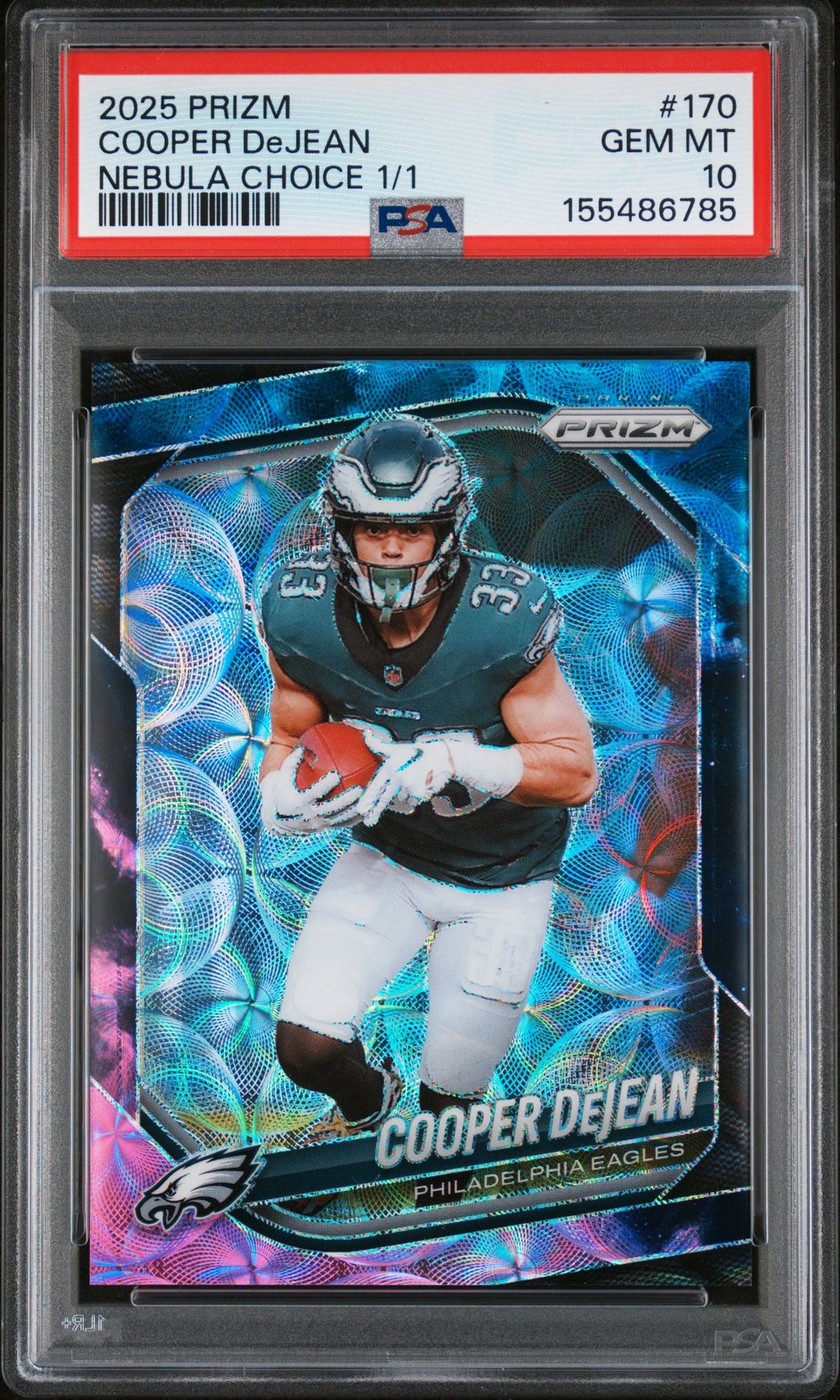 2025 Panini PANINI PRIZM NEBULA CHOICE 1/1 #170 Cooper Dejean front