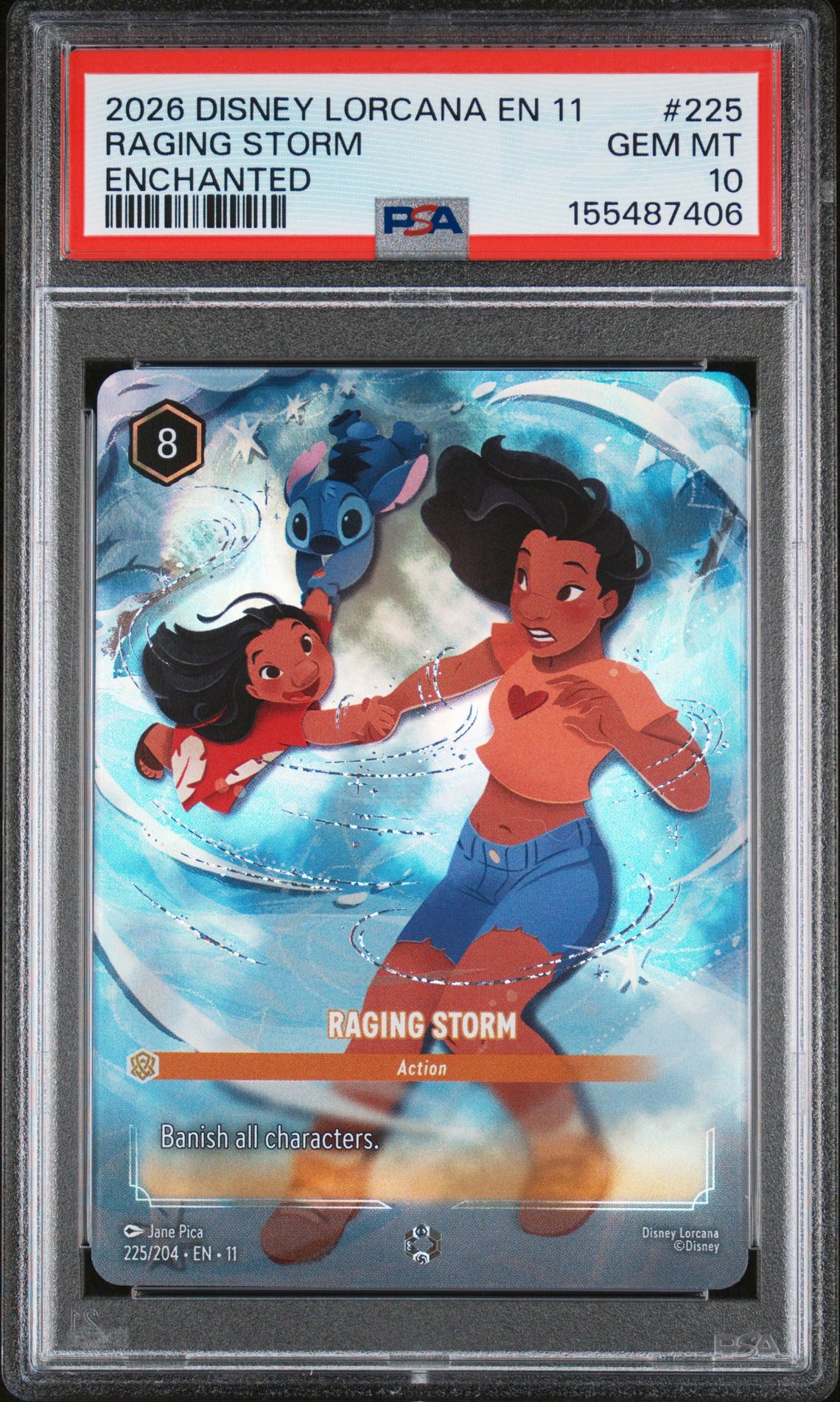 2026 Disney DISNEY LORCANA EN 11-WINTERSPELL Holo #225 Raging Storm front