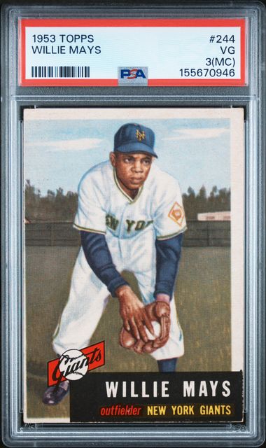 1953 Topps TOPPS #244 Willie Mays front