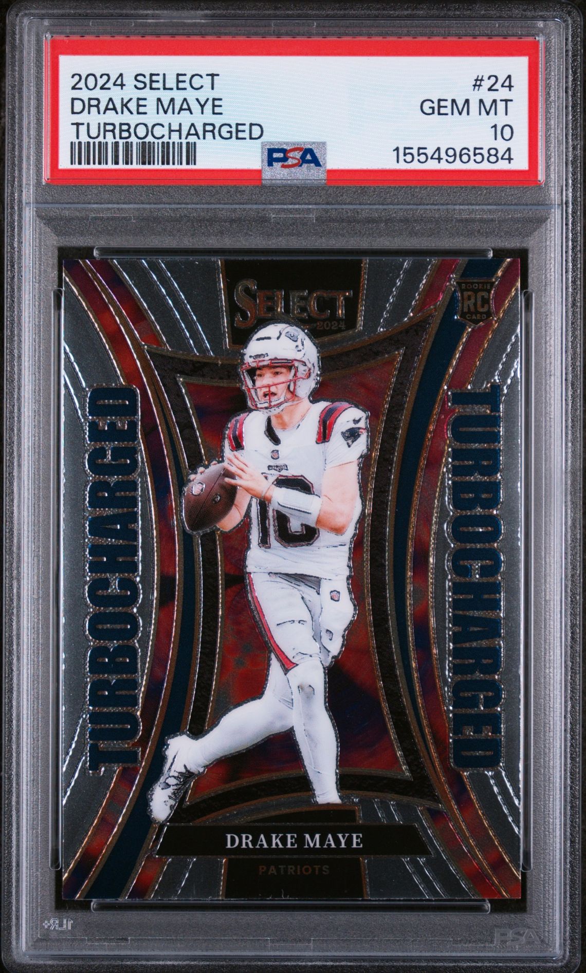 2024 Panini PANINI SELECT TURBOCHARGED #24 Drake Maye front