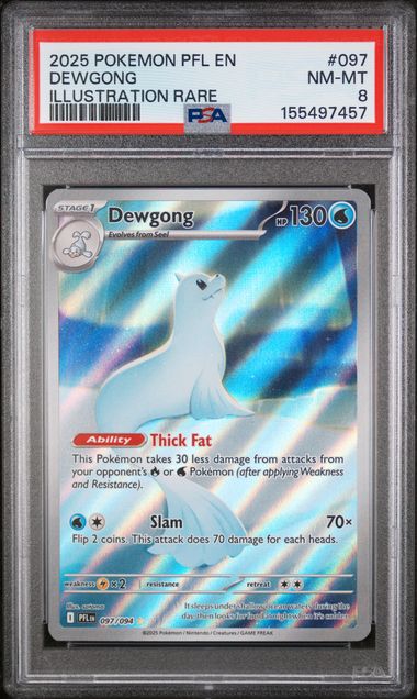 2025 Pokemon Holo #097 Dewgong front