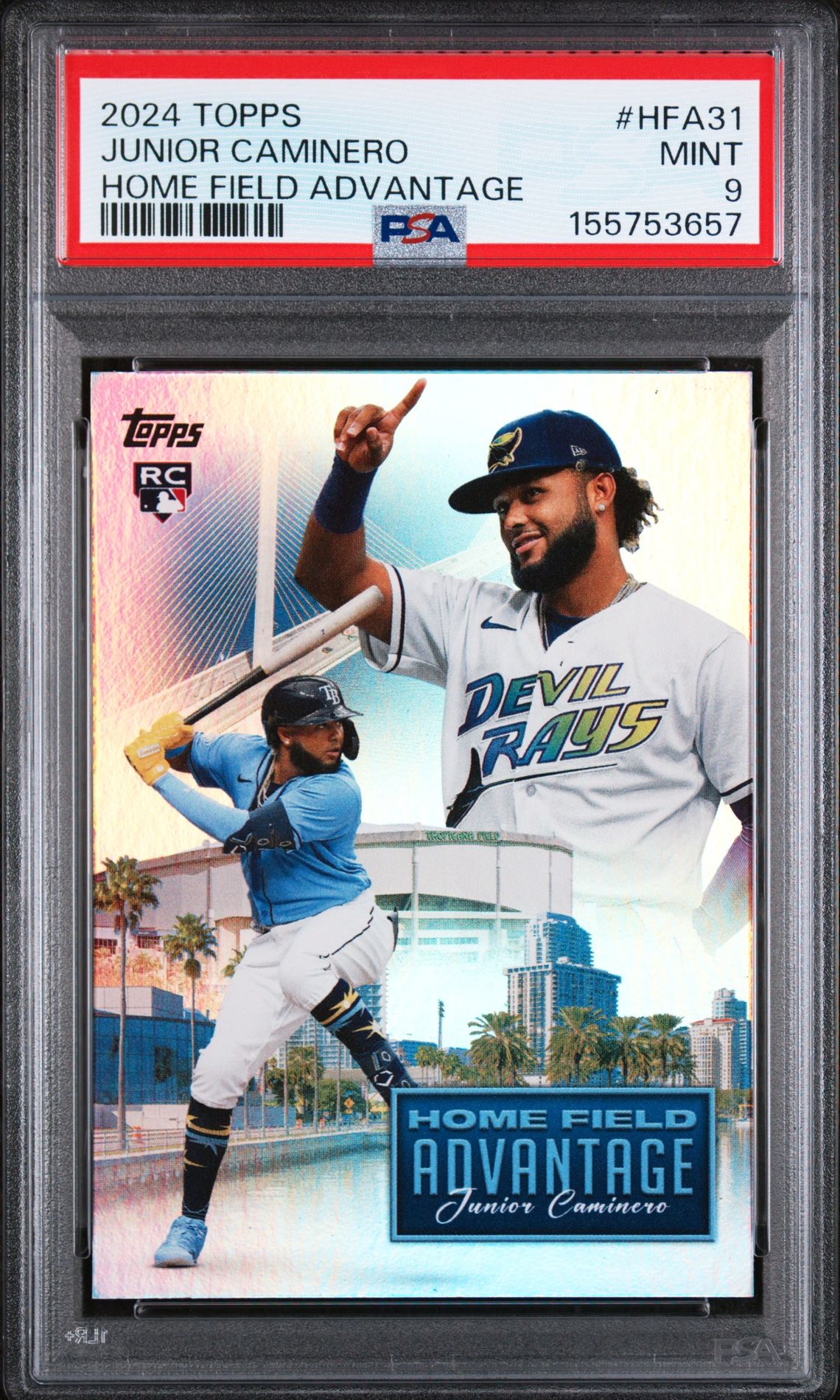 2024 Topps Home Field Advantage Junior Caminero #Hfa31 (Update) Mint 9 front