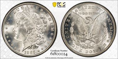 1885 $1 MS67
