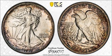 1916-D 50C MS64+