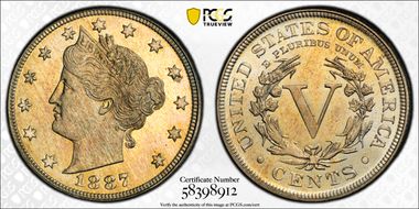 1887 5C PR65