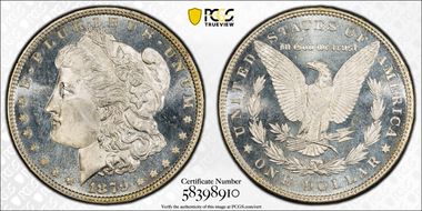 1879 $1 MS66DMPL