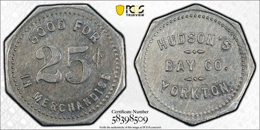 (c.1914-20) Tk 25C Gingras-280b Yorkton, SK Hudson's Bay Company MS61