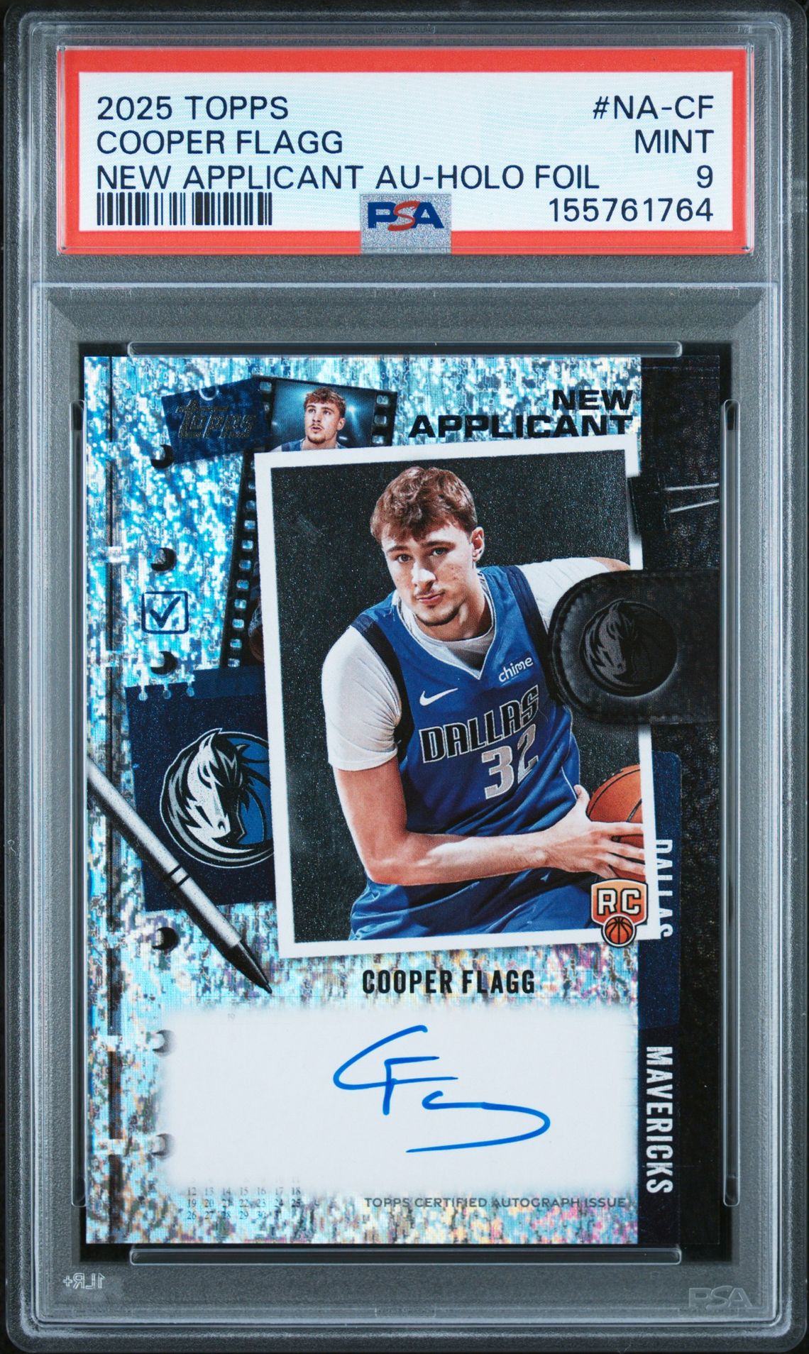 2025 Topps TOPPS NEW APPLICANT AUTOGRAPHS HOLO FOIL #NA-CF Cooper Flagg front