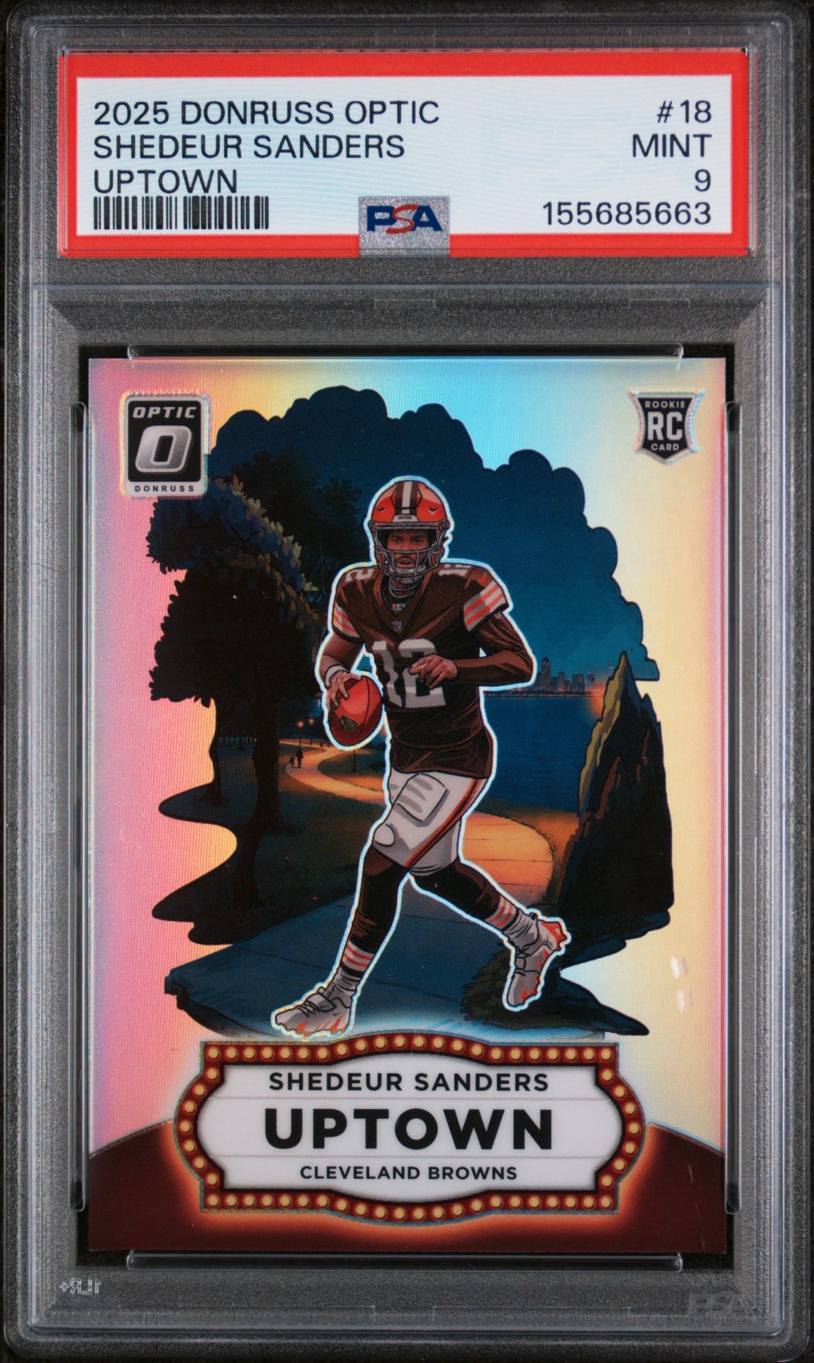 2025 Panini Donruss Optic #18 Shedeur Sanders front