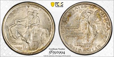 1925 50C Stone Mountain MS62