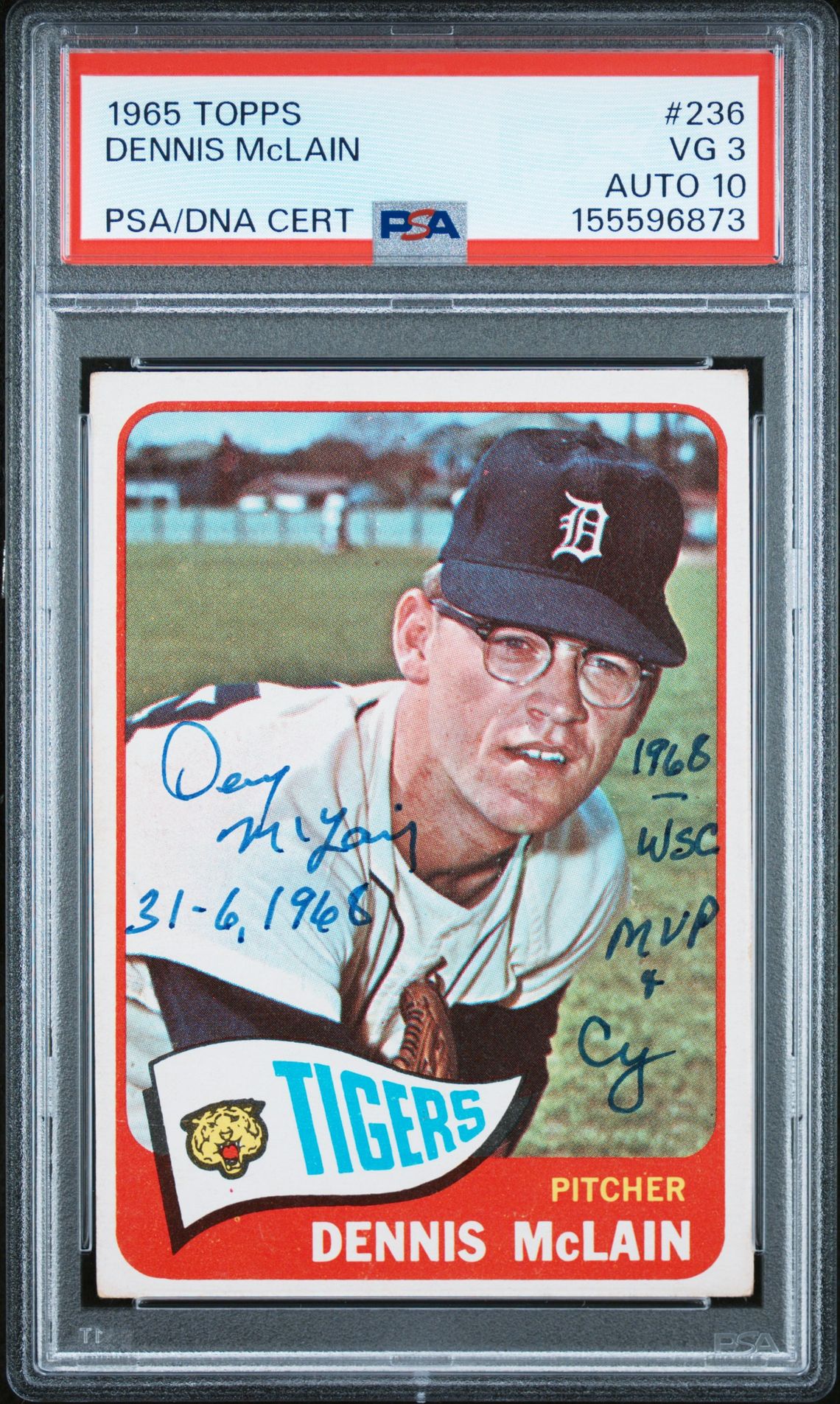 1965 Topps TOPPS #236 Dennis Mclain front