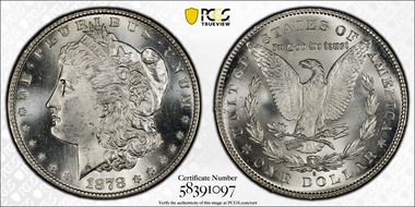 1878-S $1 MS66
