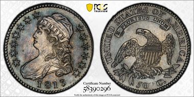 1813 50C 50C/UNI MS62