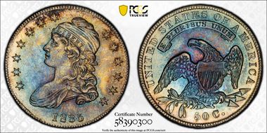 1835 50C O-103 MS64