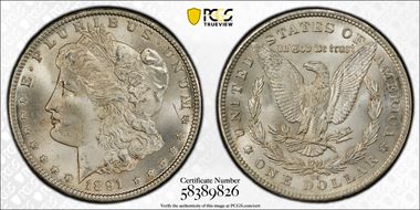 1891-CC $1 MS66