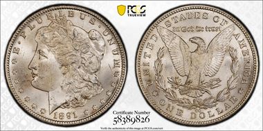 1891-CC $1 MS66