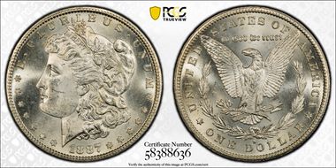 1887-S $1 MS64+