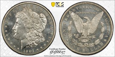 1901-O $1 MS66PL
