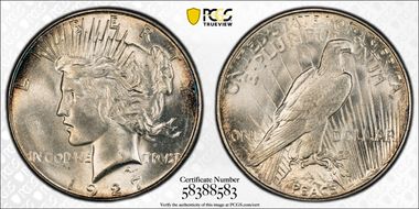 1927-S $1 MS65+