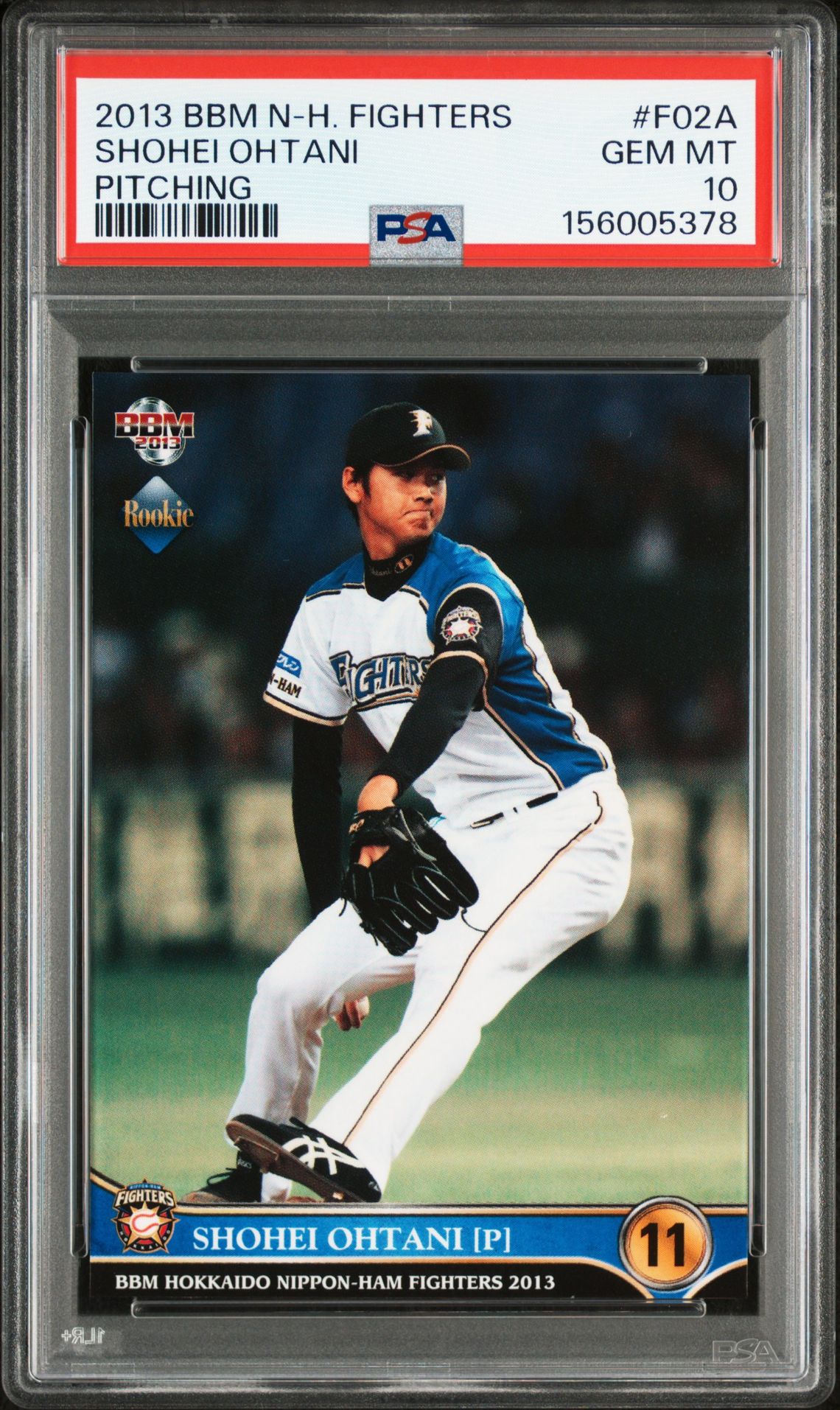 2013 BBM BBM HOKKAIDO NIPPON HAM FIGHTERS PITCHING #F02A Shohei Ohtani front