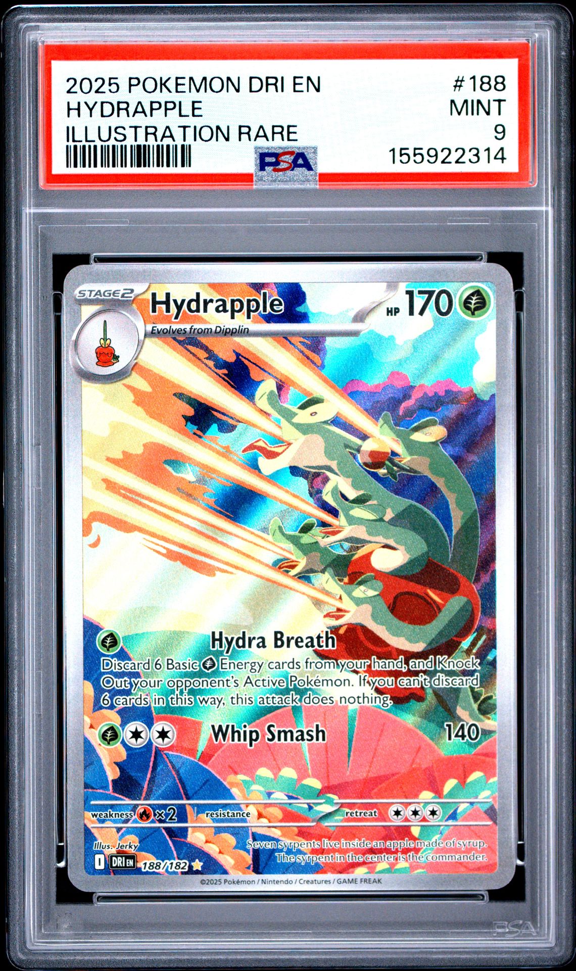 2025 Pokemon POKEMON DRI EN-DESTINED RIVALS ILLUSTRATION RARE #188 Hydrapple front